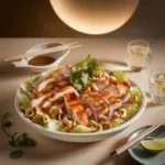 Zesty Pan-Seared Chicken Salad with Asian-inspired dressing